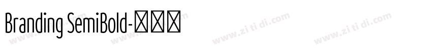Branding SemiBold字体转换